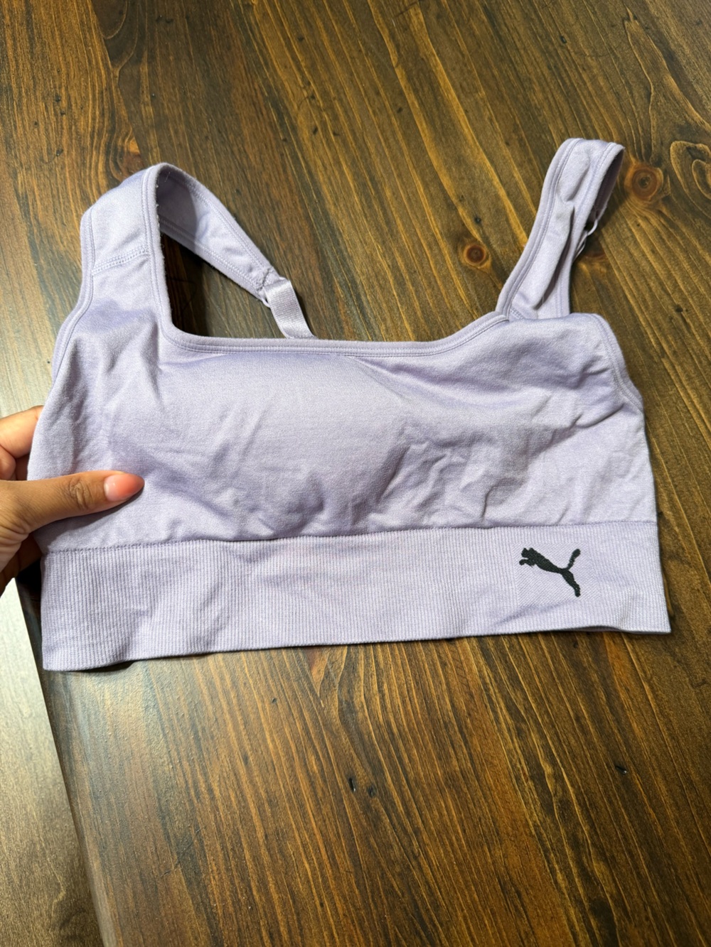 Puma Lavender Seamless Sports Bra - Lilac